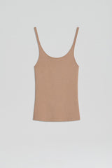 Tops | Women Scanlan Theodore CREPE KNIT RIB SINGLET Oat