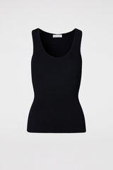 Tops | Women Scanlan Theodore CREPE KNIT SINGLET Black