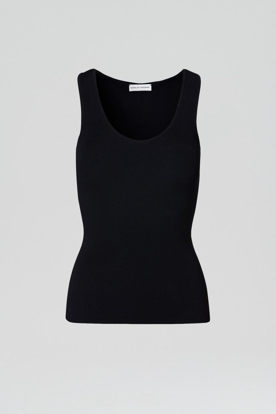 Tops | Women Scanlan Theodore CREPE KNIT SINGLET Navy