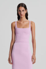Tops | Women Scanlan Theodore CREPE KNIT SQUARE CAMISOLE Mauve