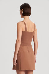 Tops | Women Scanlan Theodore CREPE KNIT SQUARE CAMISOLE Spice