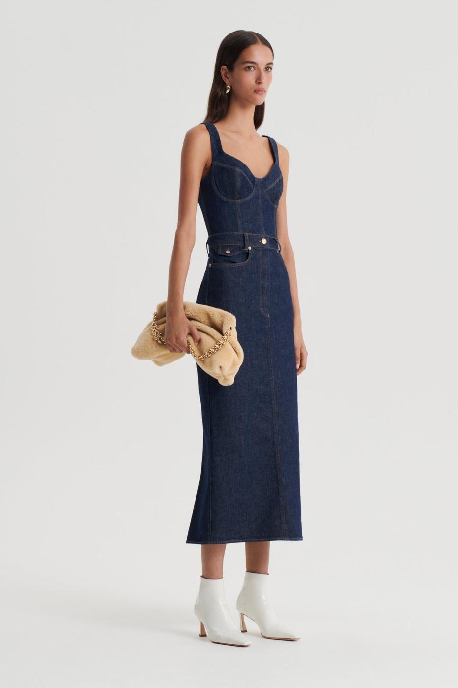 Tops | Women Scanlan Theodore DENIM BRALETTE Indigo.b