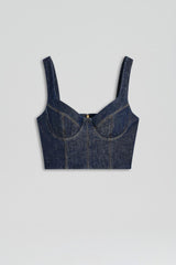 Tops | Women Scanlan Theodore DENIM BRALETTE Indigo.b