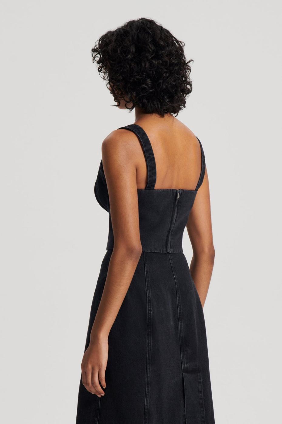 Tops | Women Scanlan Theodore DENIM BRALETTE Washed.black.g