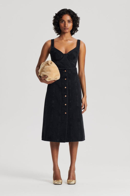 Tops | Women Scanlan Theodore DENIM BRALETTE Washed.black.g