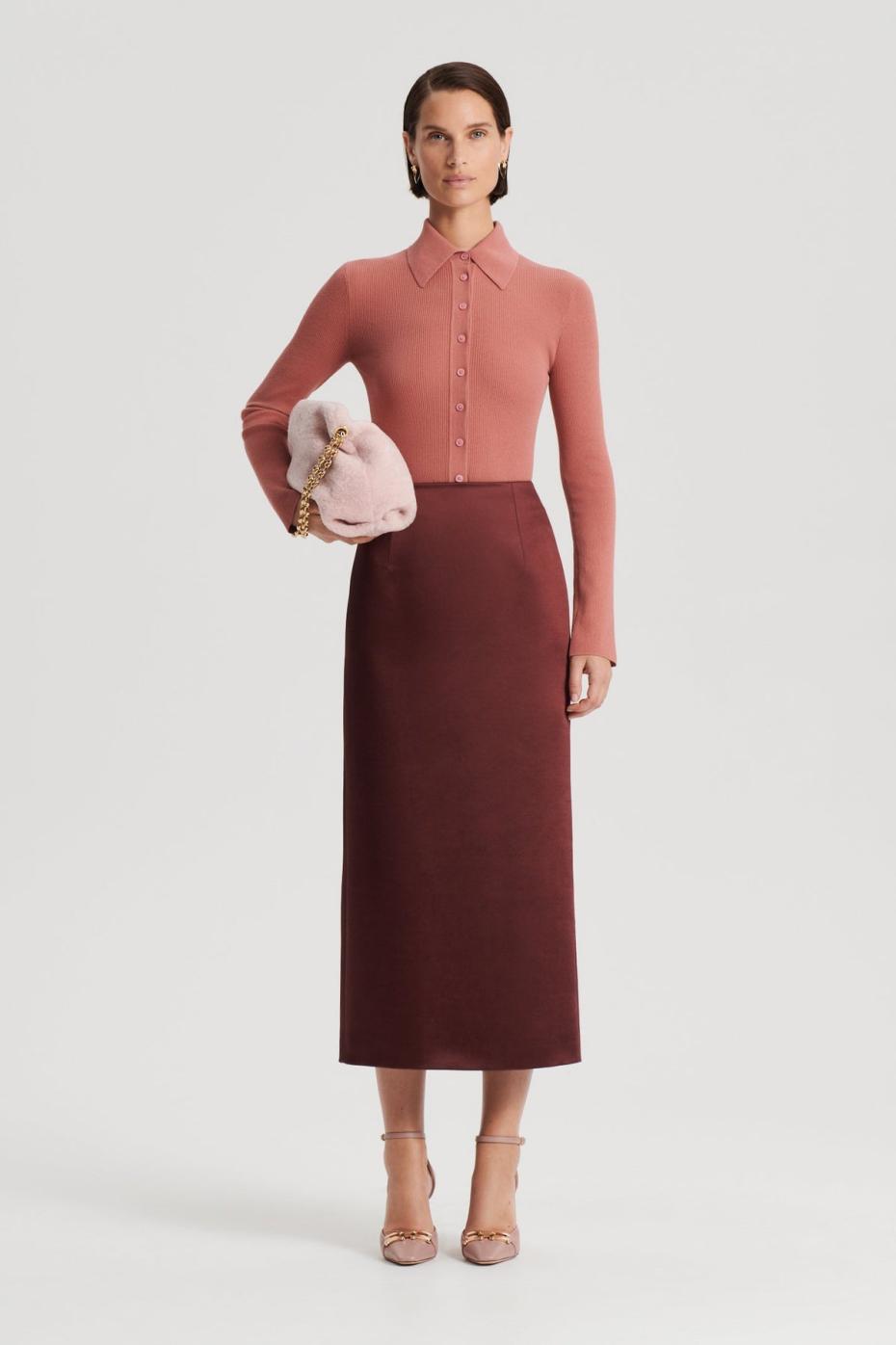 Tops | Women Scanlan Theodore KNIT SHIRT Blush