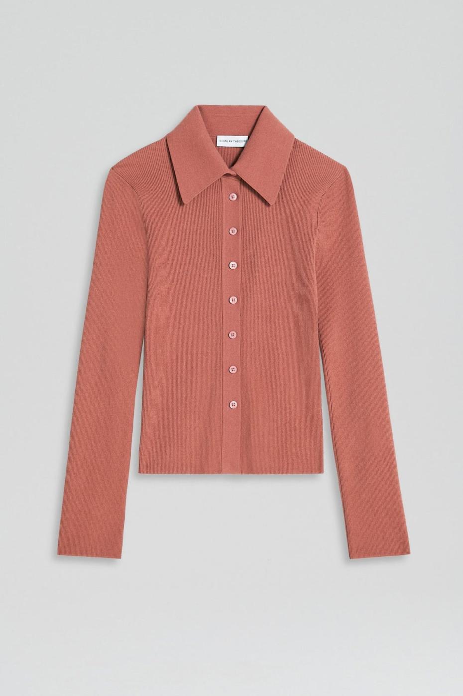 Tops | Women Scanlan Theodore KNIT SHIRT Blush