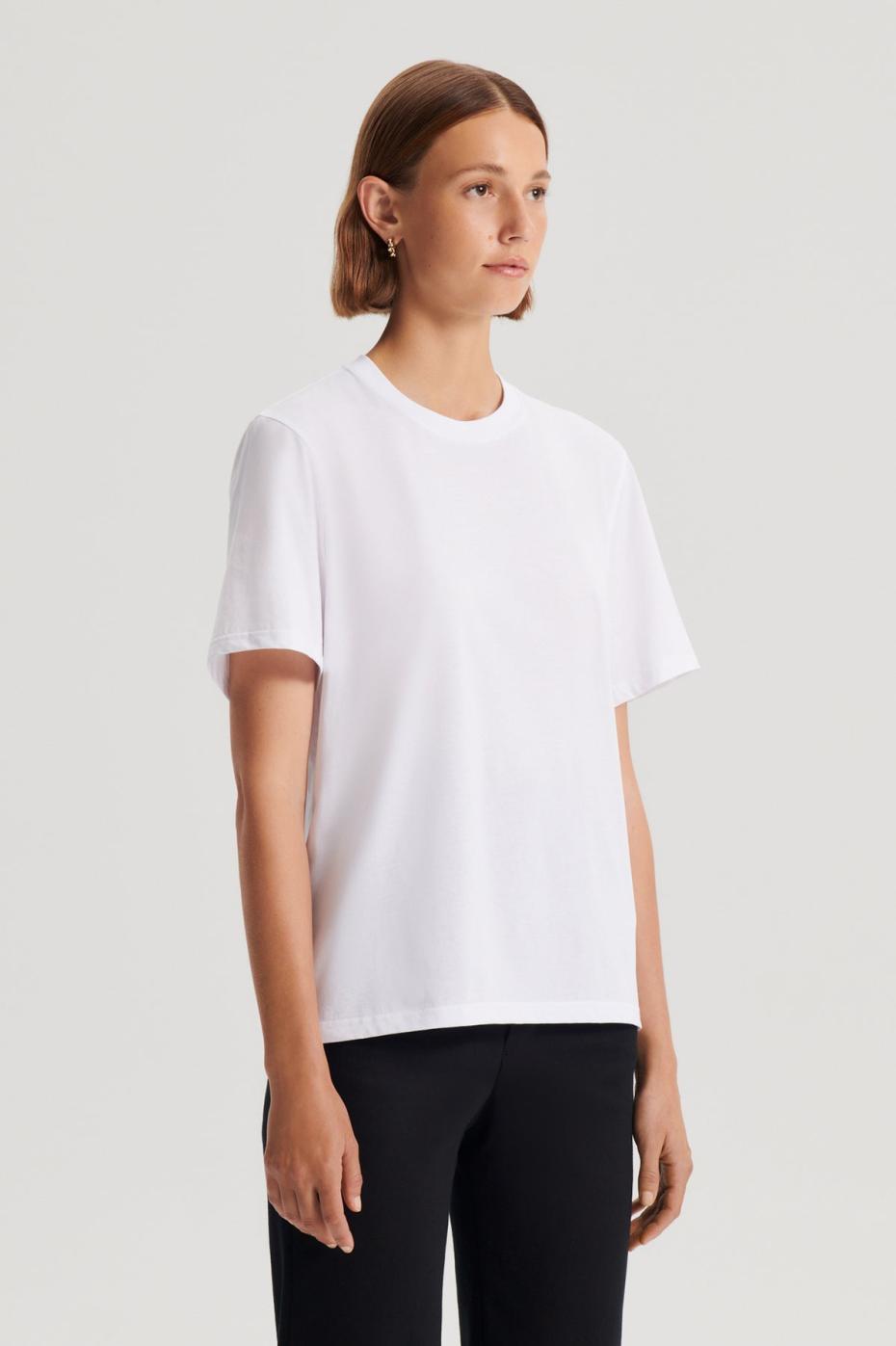 Tops | Women Scanlan Theodore MERCERISED LOOSE FIT TSHIRT White