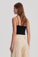 Tops | Women Scanlan Theodore METALLIC KNIT CAMISOLE Black