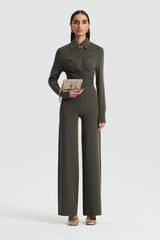 Tops | Women Scanlan Theodore MICRO CREPE WRAP SHIRT Safari