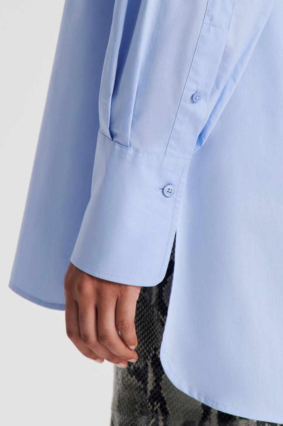 Tops | Women Scanlan Theodore PARACHUTE COTTON SHIRT Cornflower
