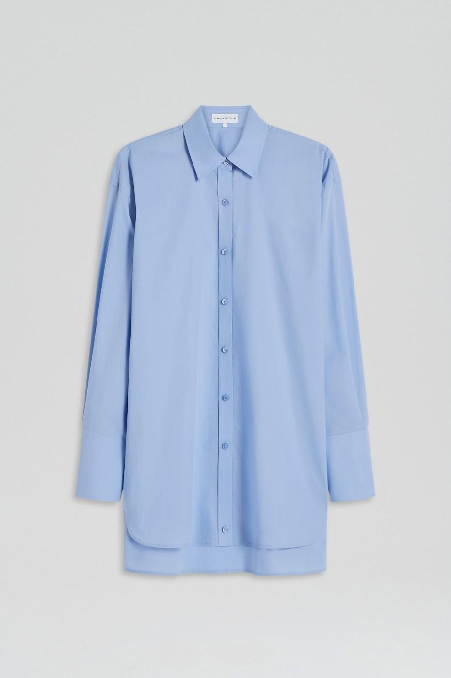 Tops | Women Scanlan Theodore PARACHUTE COTTON SHIRT Cornflower