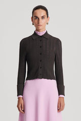 Tops | Women Scanlan Theodore PLEAT LACE LS SHIRT Jungle