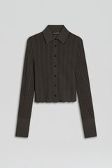 Tops | Women Scanlan Theodore PLEAT LACE LS SHIRT Jungle