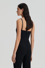 Tops | Women Scanlan Theodore SATIN BUSTIER Black