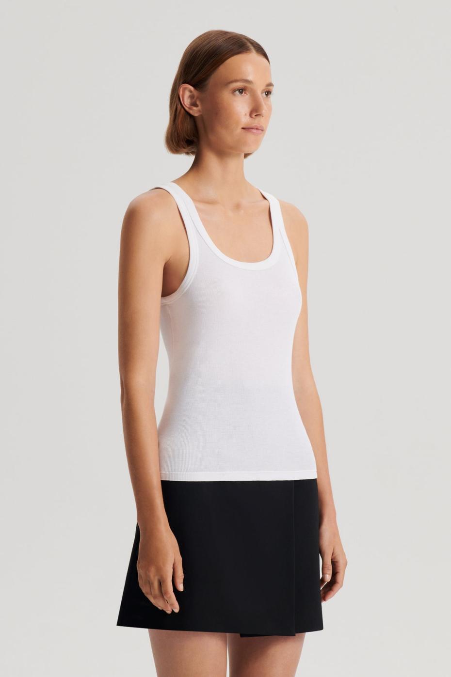 Tops | Women Scanlan Theodore SILK COTTON SINGLET White