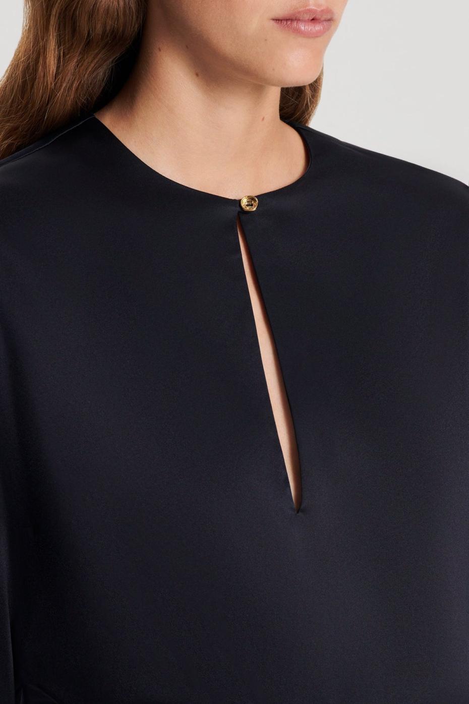 Tops | Women Scanlan Theodore SILK SATIN TOP Navy