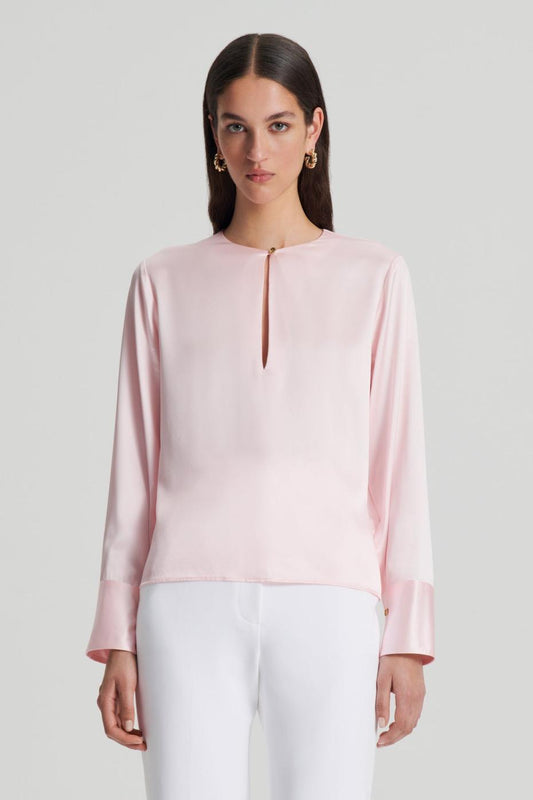 Tops | Women Scanlan Theodore SILK SATIN TOP Pale.pink