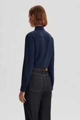 Tops | Women Scanlan Theodore SILK TIE FRONT SHIRT Navy