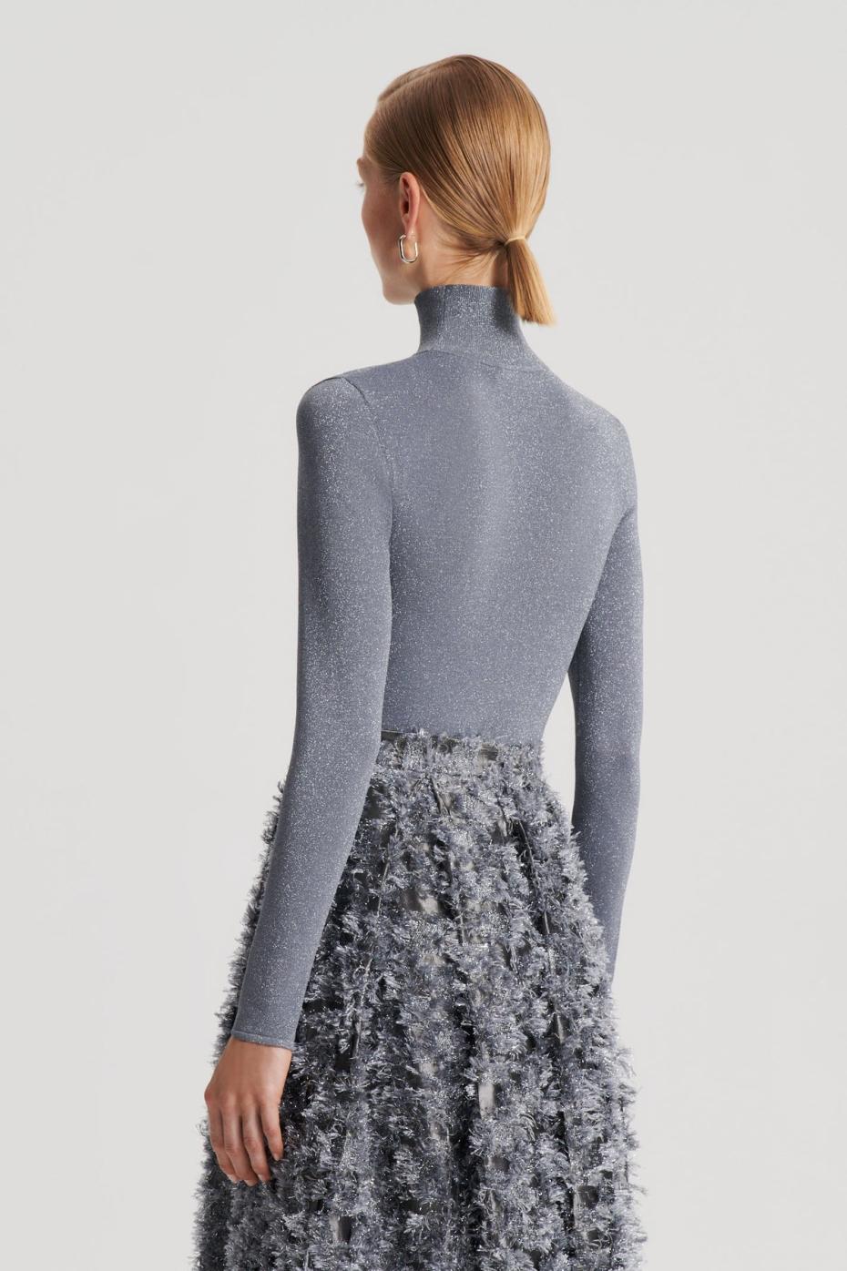 Tops | Women Scanlan Theodore SPARKLE POLO TOP Silver