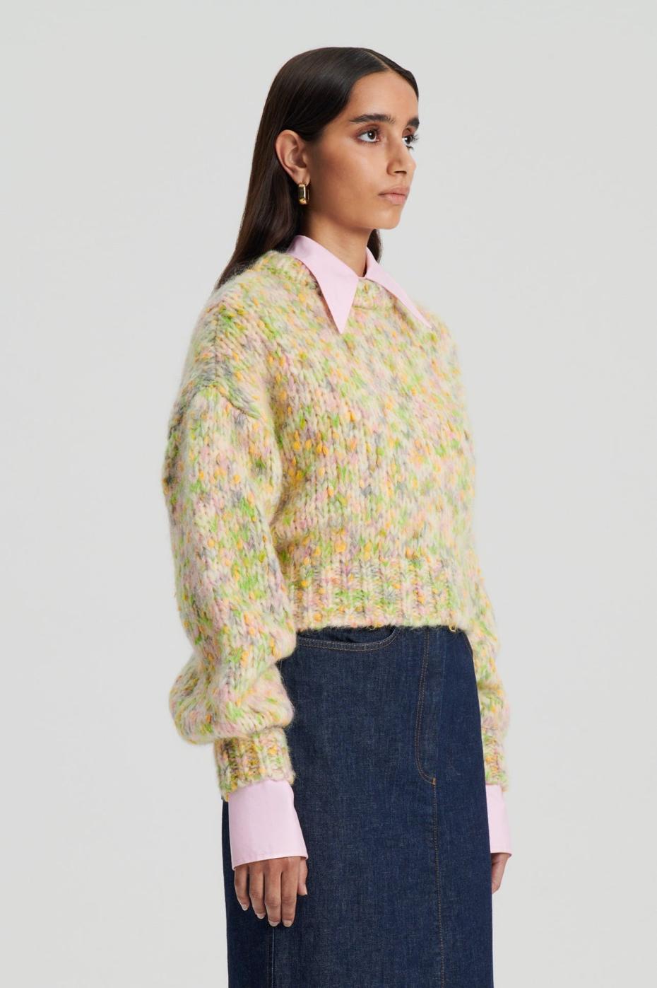 Tops | Women Scanlan Theodore TEXTURED COCOON SWEATER Multi