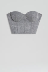 Tops | Women Scanlan Theodore TINSEL BUSTIER Silver