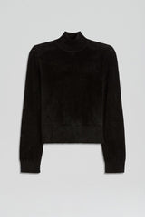 Tops | Women Scanlan Theodore VELVET SHOULDER PAD SWEATER Black