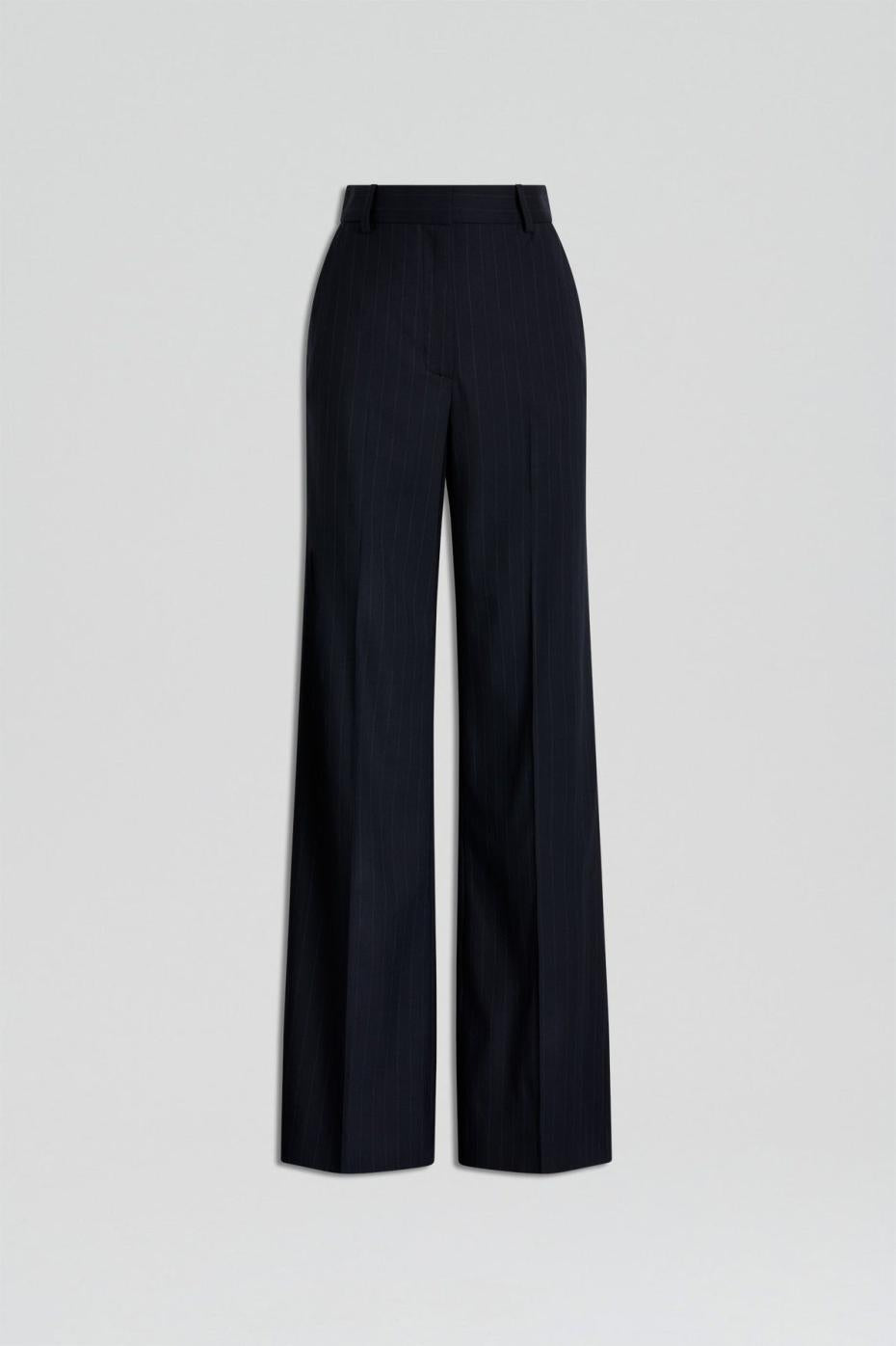 Trousers | Women Scanlan Theodore CHALK STRIPE TAILORED TROUSER Navy