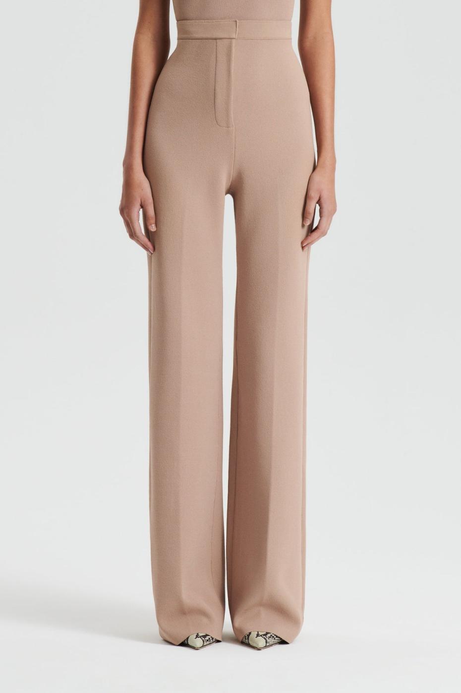 Trousers | Women Scanlan Theodore CREPE KNIT TROUSER Oat