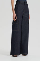 Trousers | Women Scanlan Theodore DENIM CARGO JEAN Indigo 12.75