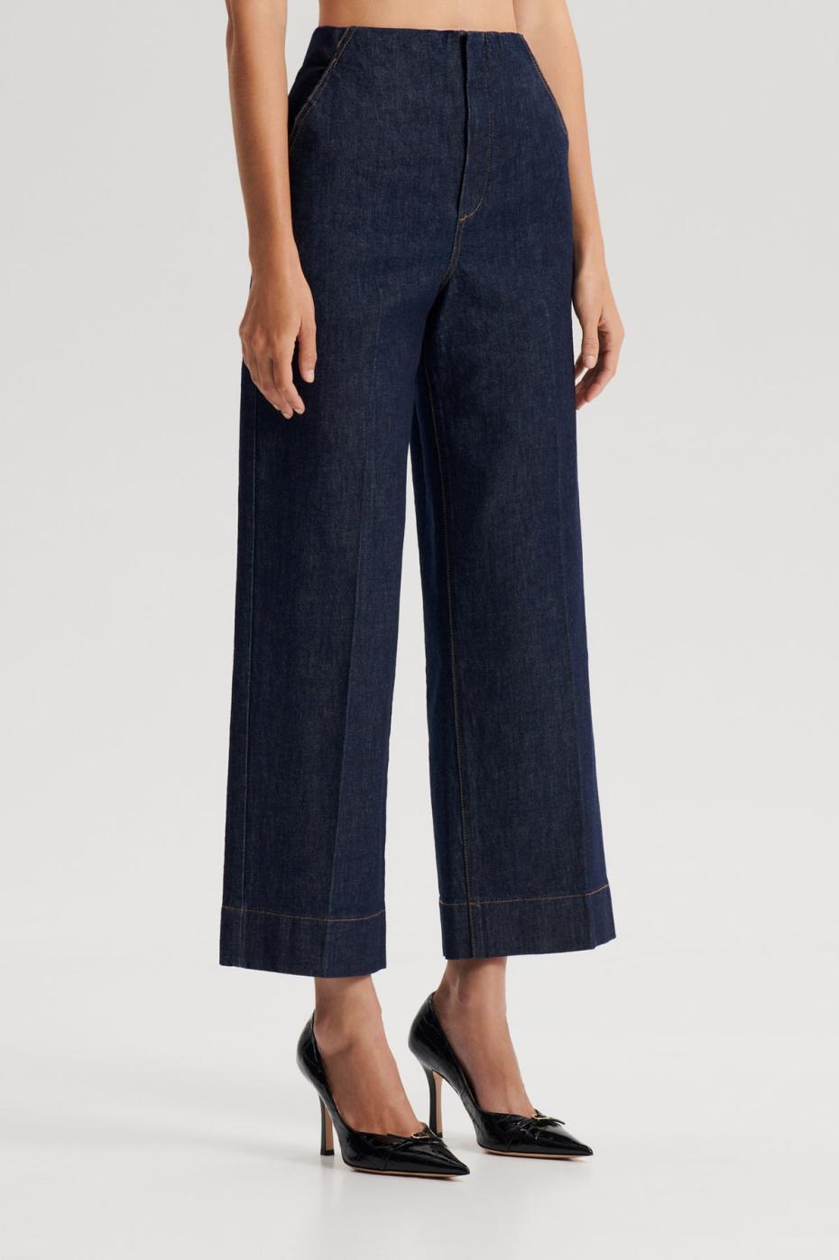 Trousers | Women Scanlan Theodore DENIM CROPPED JEAN Indigo.b
