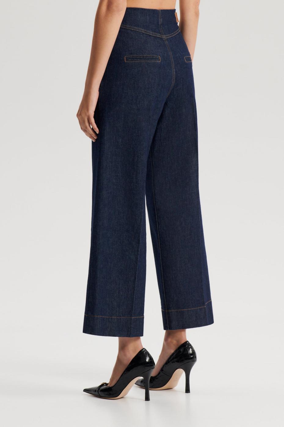Trousers | Women Scanlan Theodore DENIM CROPPED JEAN Indigo.b