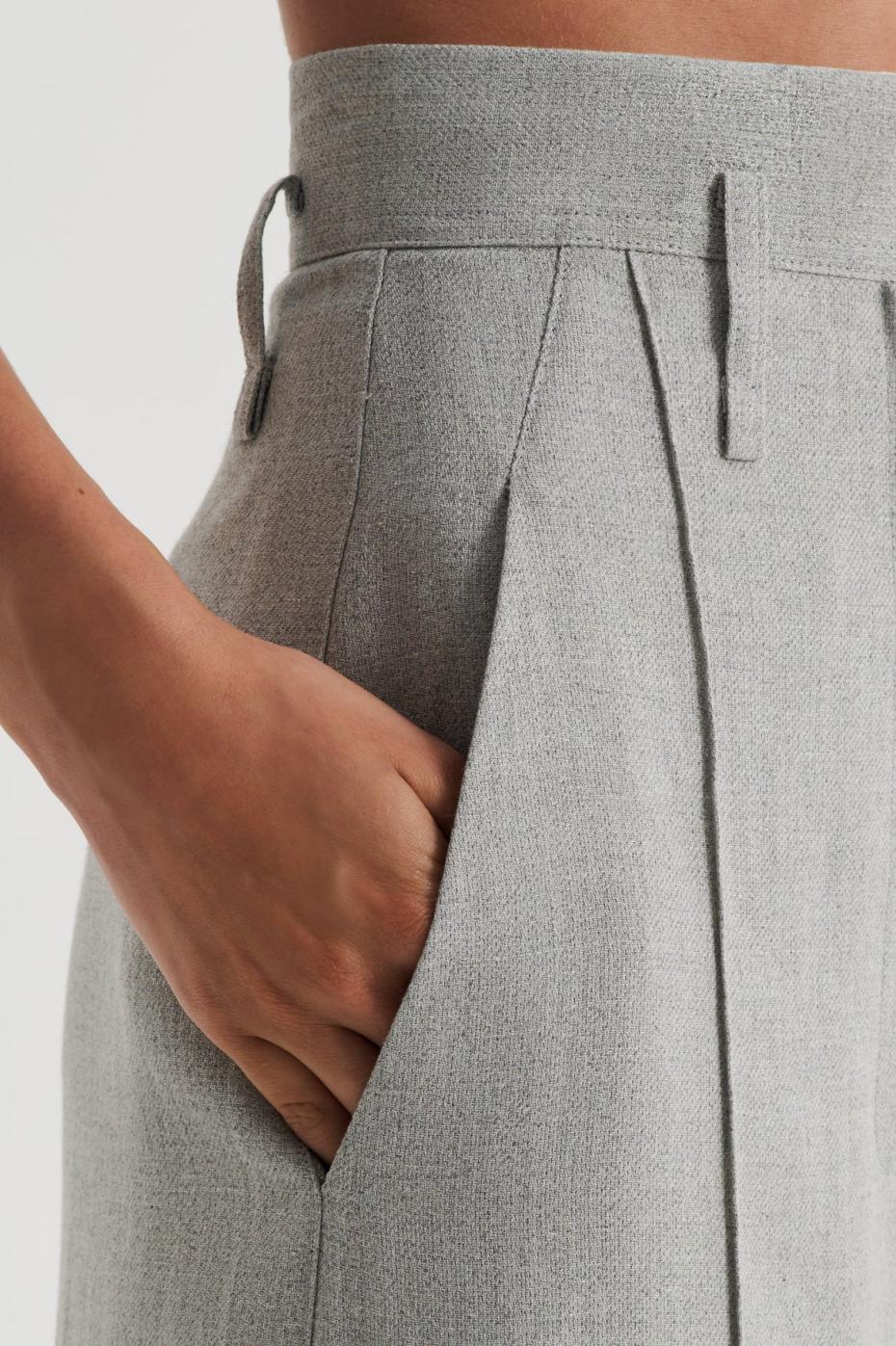 Trousers | Women Scanlan Theodore DRAPED TAILORED TROUSER Pale.grey