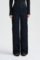 Trousers | Women Scanlan Theodore FRENCH JACQUARD TROUSER Black