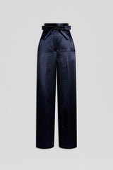 Trousers | Women Scanlan Theodore FRENCH SATIN TROUSER Ink