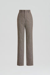 Trousers | Women Scanlan Theodore HERRINGBONE WEAVE TROUSER Moro