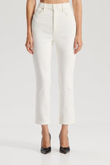 Trousers | Women Scanlan Theodore HIGH RISE STRAIGHT CROP JEAN Natural.11.5