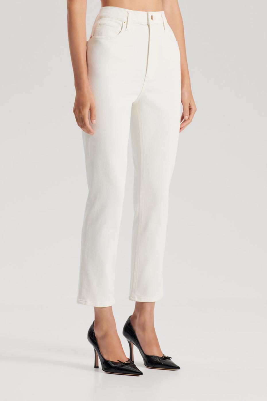 Trousers | Women Scanlan Theodore HIGH RISE STRAIGHT CROP JEAN Natural.11.5