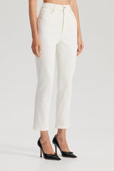Trousers | Women Scanlan Theodore HIGH RISE STRAIGHT CROP JEAN Natural.11.5