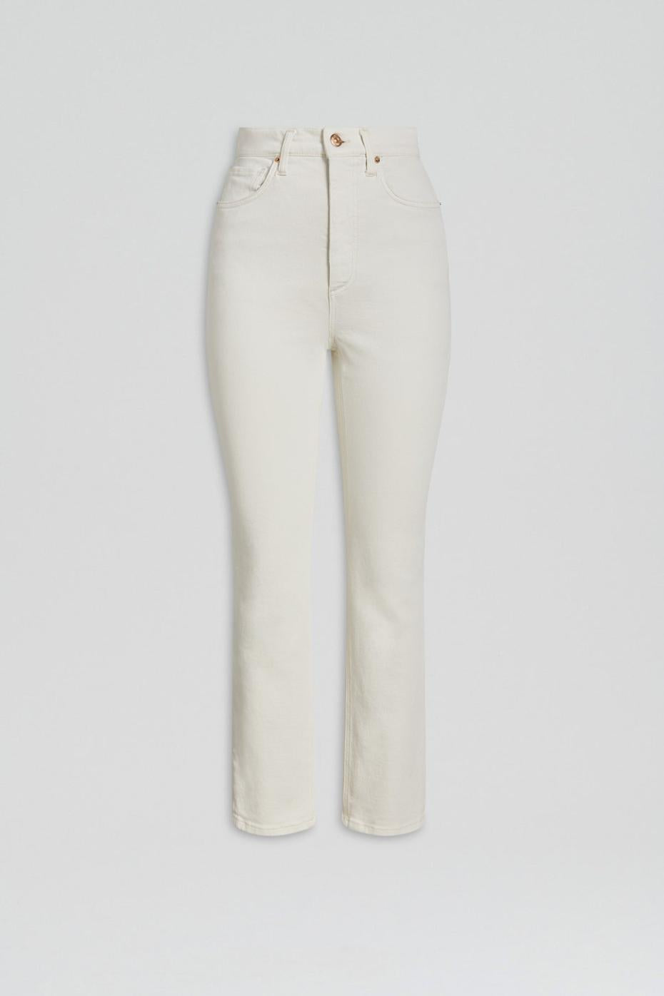 Trousers | Women Scanlan Theodore HIGH RISE STRAIGHT CROP JEAN Natural.11.5