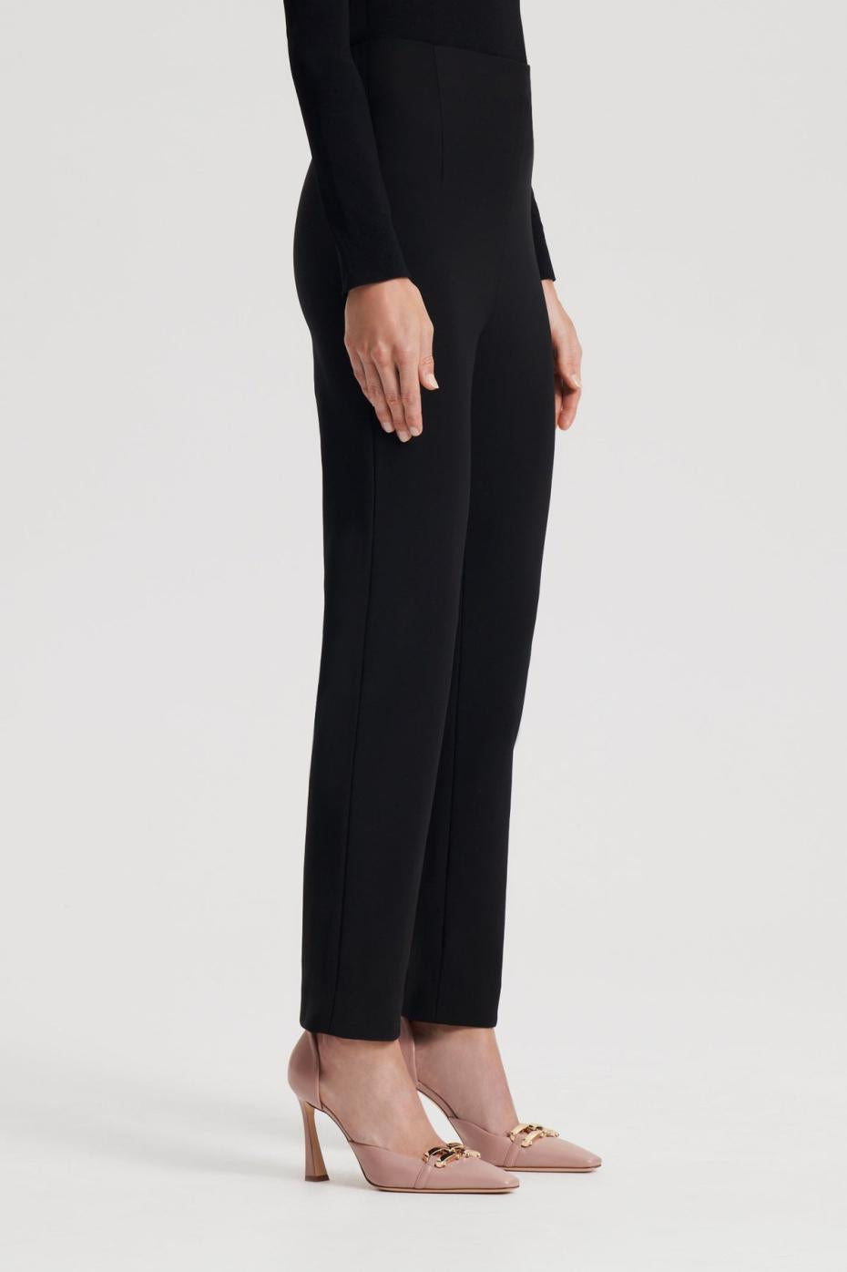Trousers | Women Scanlan Theodore ITALIAN HIGHWAIST SLIM TROUSER Black