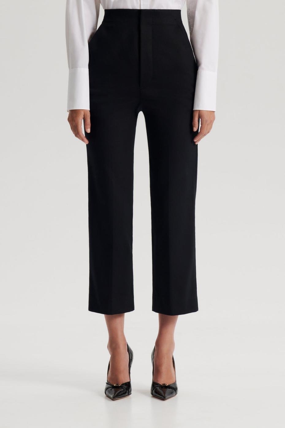 Trousers | Women Scanlan Theodore MERCERISED COTTON TROUSER Black