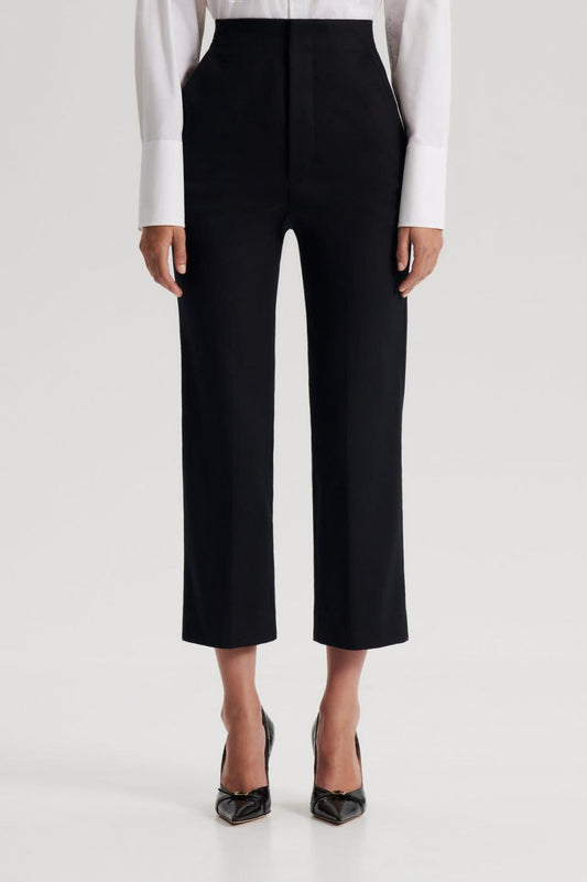 Trousers | Women Scanlan Theodore MERCERISED COTTON TROUSER Black
