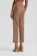 Trousers | Women Scanlan Theodore MERCERISED COTTON TROUSER Camel
