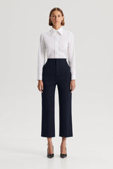 Trousers | Women Scanlan Theodore MERCERISED COTTON TROUSER Navy