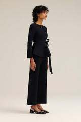 Trousers | Women Scanlan Theodore MICRO CREPE CROP TROUSER Black