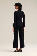 Trousers | Women Scanlan Theodore MICRO CREPE CROP TROUSER Black