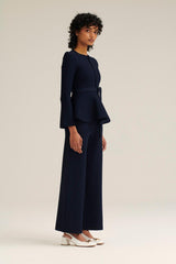 Trousers | Women Scanlan Theodore MICRO CREPE CROP TROUSER Navy