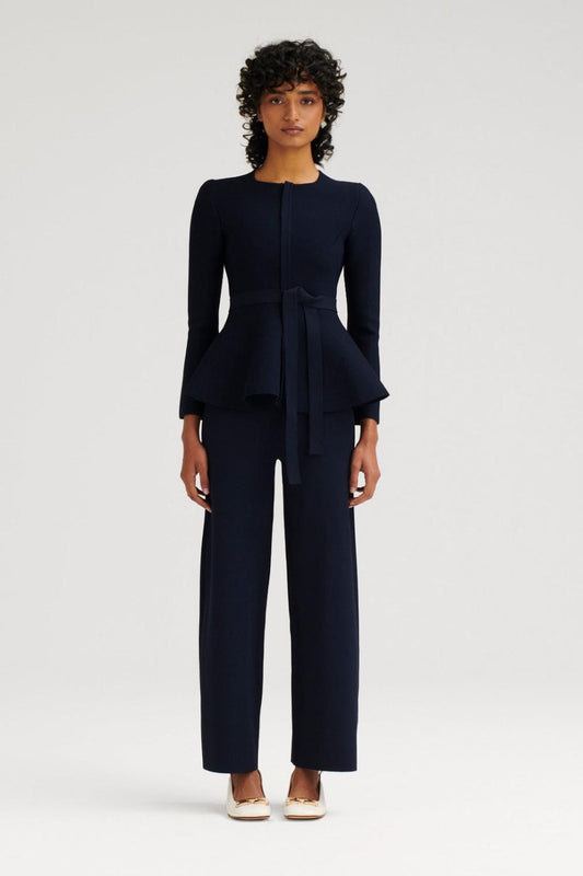 Trousers | Women Scanlan Theodore MICRO CREPE CROP TROUSER Navy