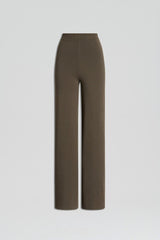 Trousers | Women Scanlan Theodore MICRO CREPE KNIT TROUSER Safari